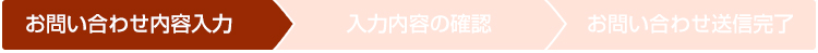 お問い合わせ内容入力